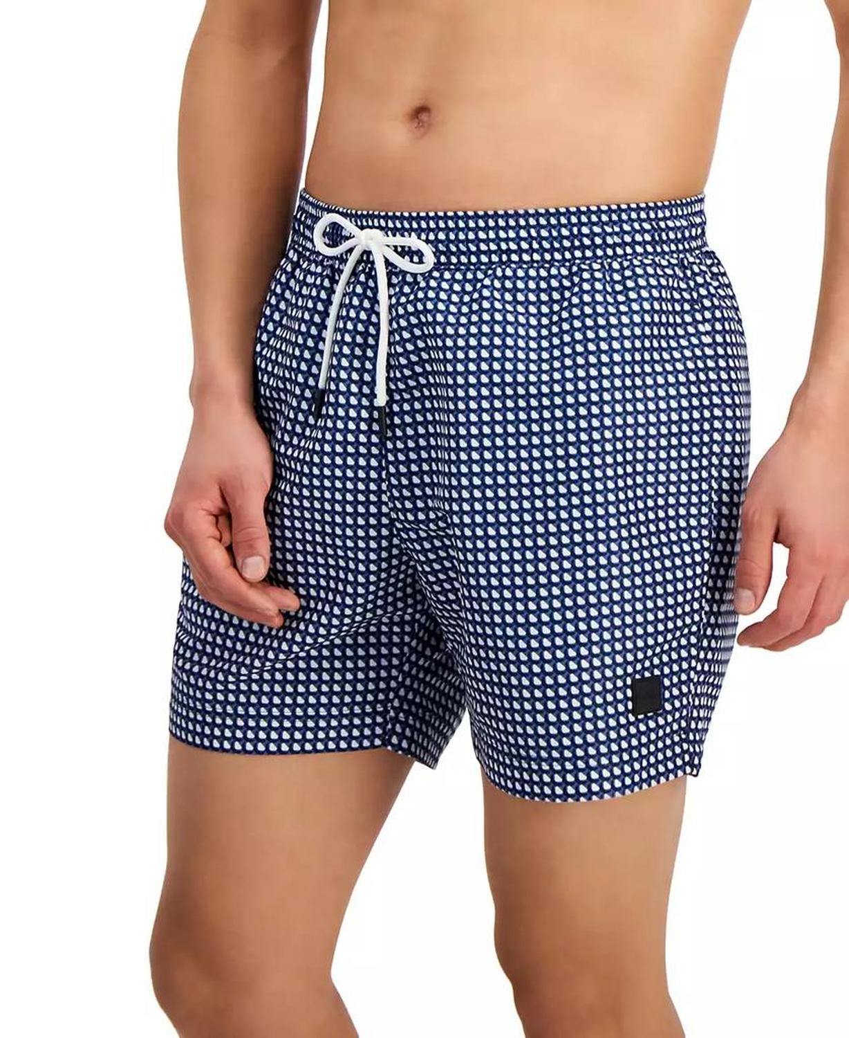 Men's Vibe Patterned Swim Trunks