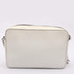 Michael Kors White Leather Laser Cut East West Crossbody Bag