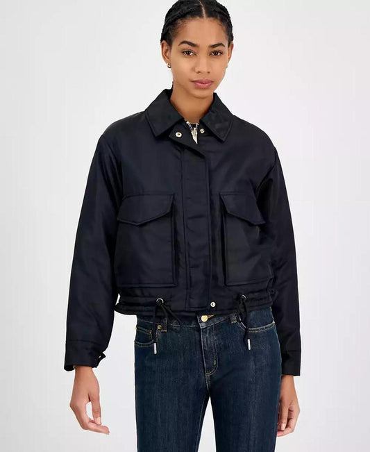 MICHAEL Women's Reversible Bomber Barn Jacket