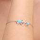 Silver-Tone Mama Elephant Stone Charm Bracelet