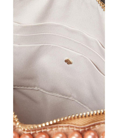 Slice Crystal Embellished Fabric 3-D Pizza Crossbody