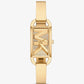 Mini Empire Pavé Gold-Tone Bangle Watch