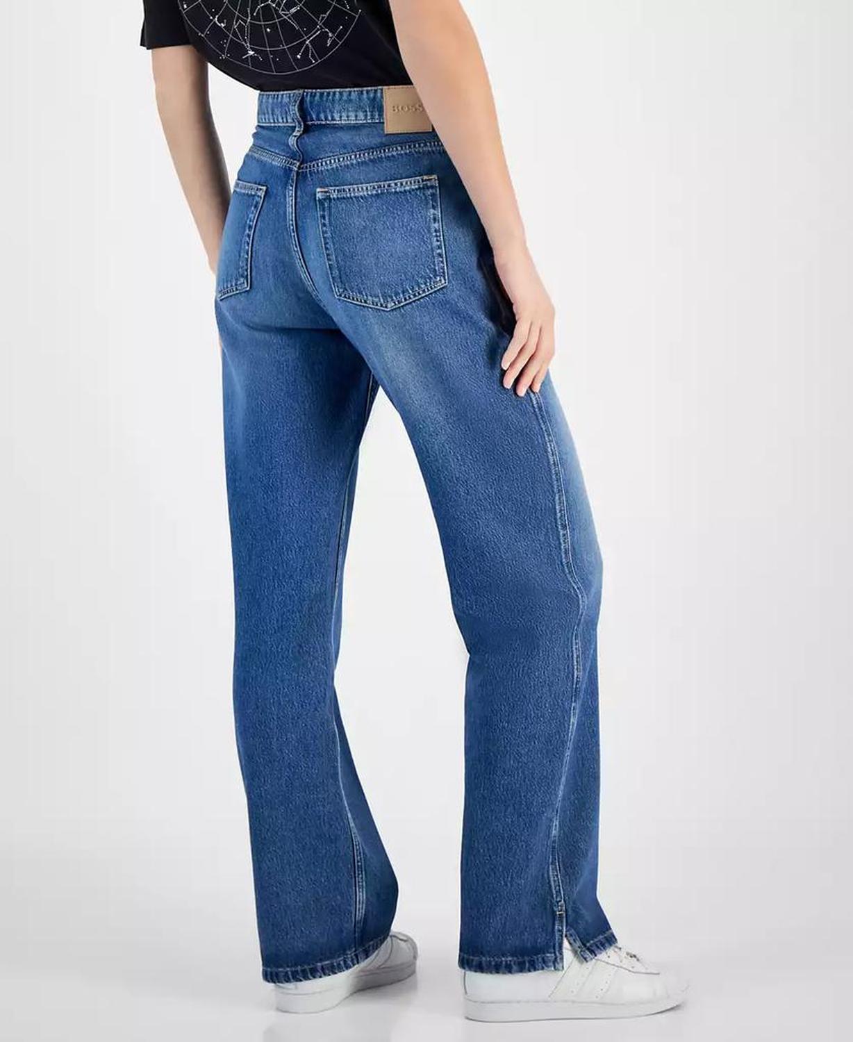 Women's Soft Stretch Denim Wide-Leg Pants