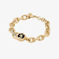 Pavé Lock Chain Link Bracelet