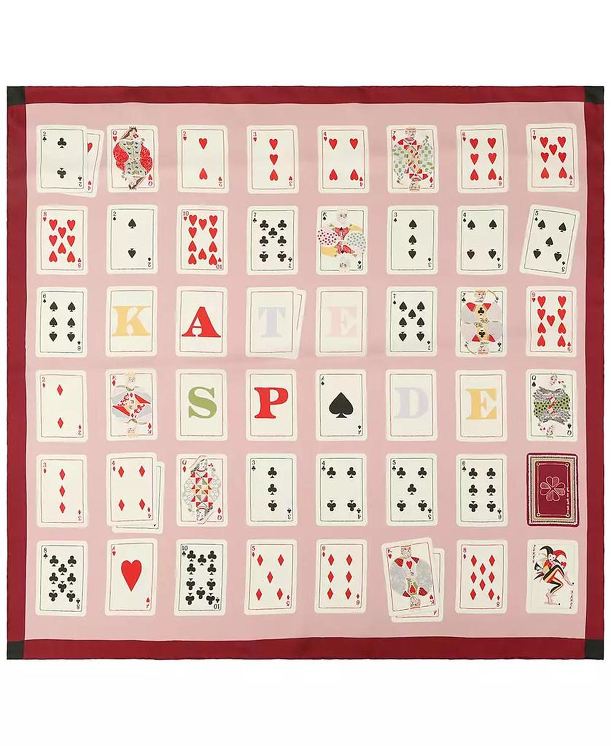 Playing Cards Silk Square Scarf