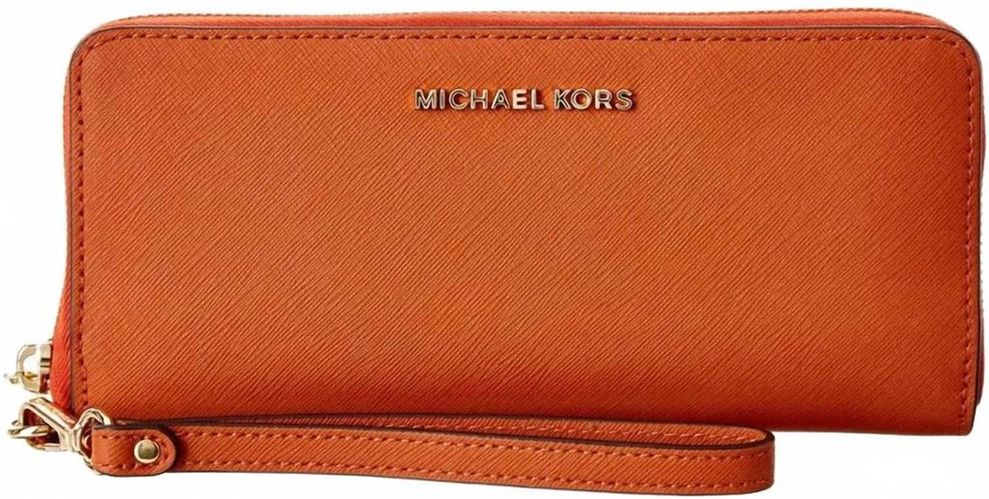 Women's Jet Set Wallet In Orange