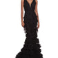 Marchesa Notte V-Neck Mermaid Gown