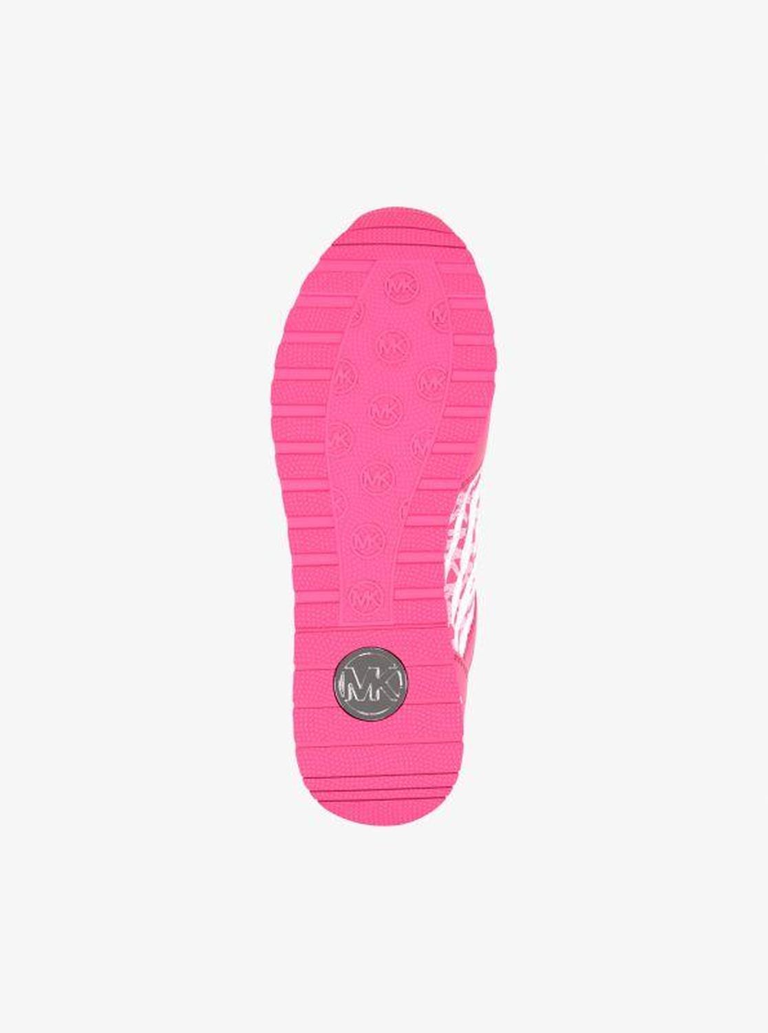 Maddy Zebra Print Signature Logo Trainer