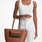 Jet Set 2-in-1 Pebbled Leather and Logo Tote Bag