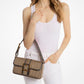 Colby Medium MK2000 Logo Jacquard Shoulder Bag