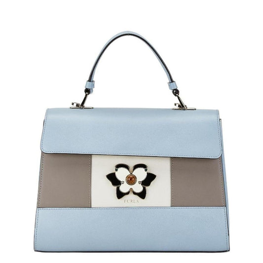 blue  Leather Handbag Shoulder Bag (Pre-Owned)