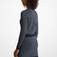 Logo Jacquard Knit Skirt