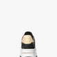 Hayes Metallic Empire Monogram and Leather Trainer