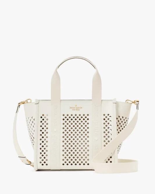 Kip Perforated Leather Small Tote