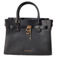 Hamilton Medium Satchel in Black Leather