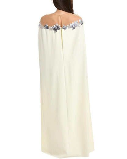 marchesa white and gold dress Discover The Pre-Fall 2025 Marchesa gown featuring a strapless draped horsehair bodice and a fit-to-flare illusion tulle skirt, detailed with silk organza petals and delicate vine embroidery. Now available online at @davidsbridal. #