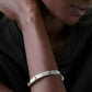 Spade Flower Hinge Bangle Bracelet