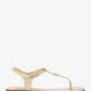 Mallory Metallic T-Strap Sandal