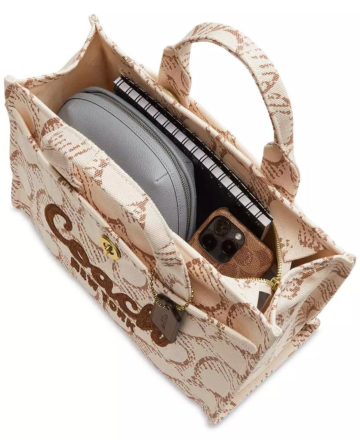 Medium Signature Canvas Cargo Tote Bag