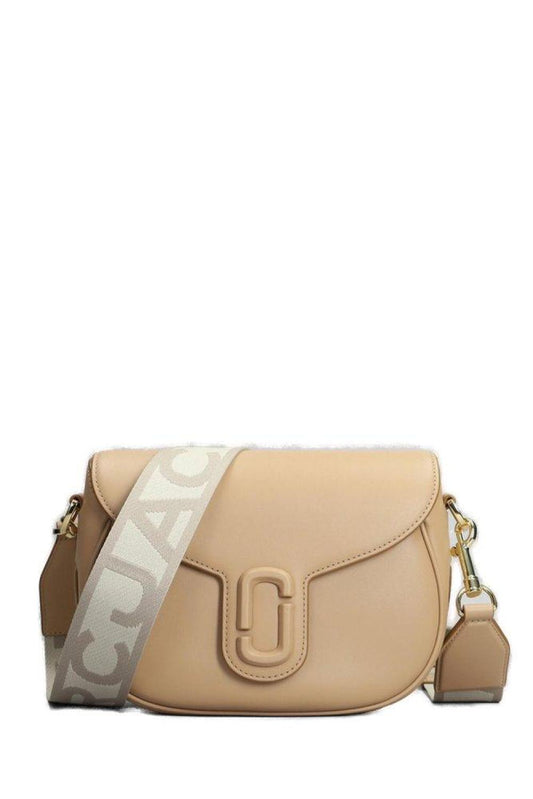 Marc Jacobs The Covered J Marc Foldover Top Large Saddle Bag
