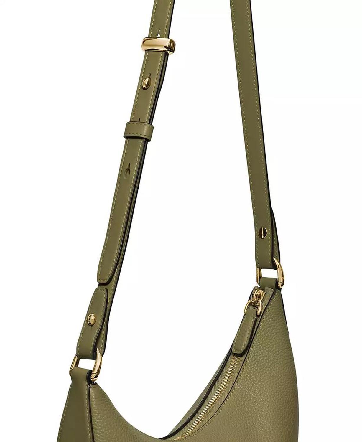 Duo Small Pebbled Leather Crossbody Bag