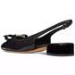 Women's Deco Bow Slingback Pumps