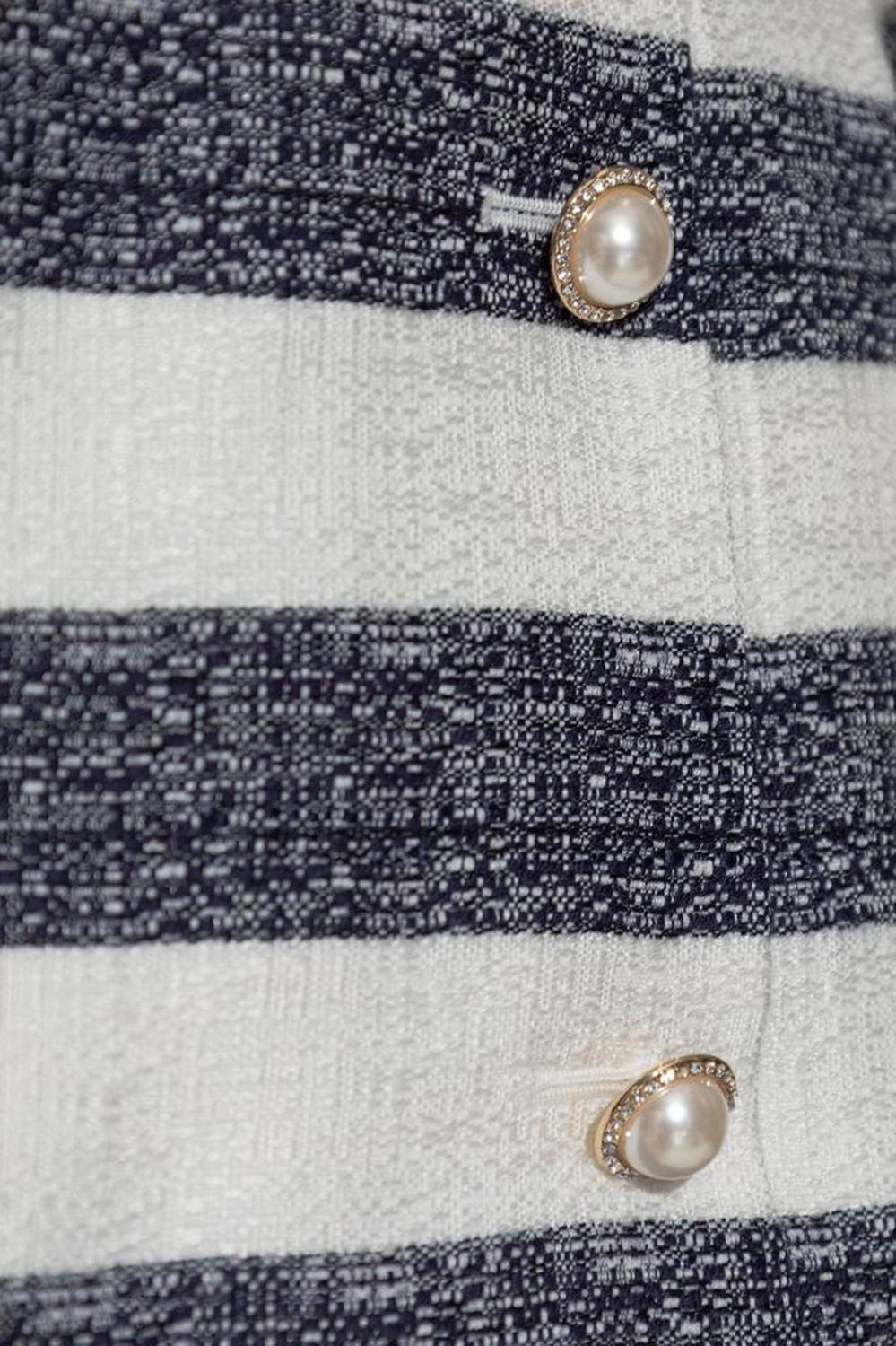 Kate Spade Striped Double-Breasted Jacket