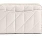 Small Zip Around Card Case with Pillow Quilting