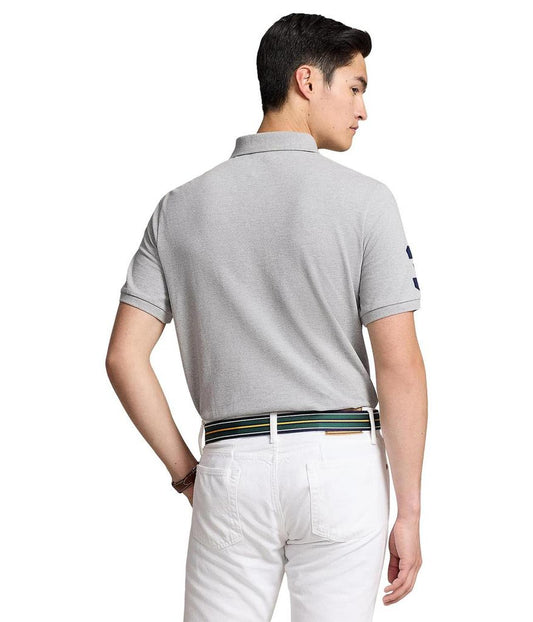 Custom Slim Fit Big Pony Crest Mesh Polo