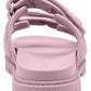 Women's Sculpted C Quilted Washed Denim Double Band Sandals