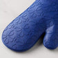 Spade Flower Soft Silicone Oven Mitt Set, 7" x 13"