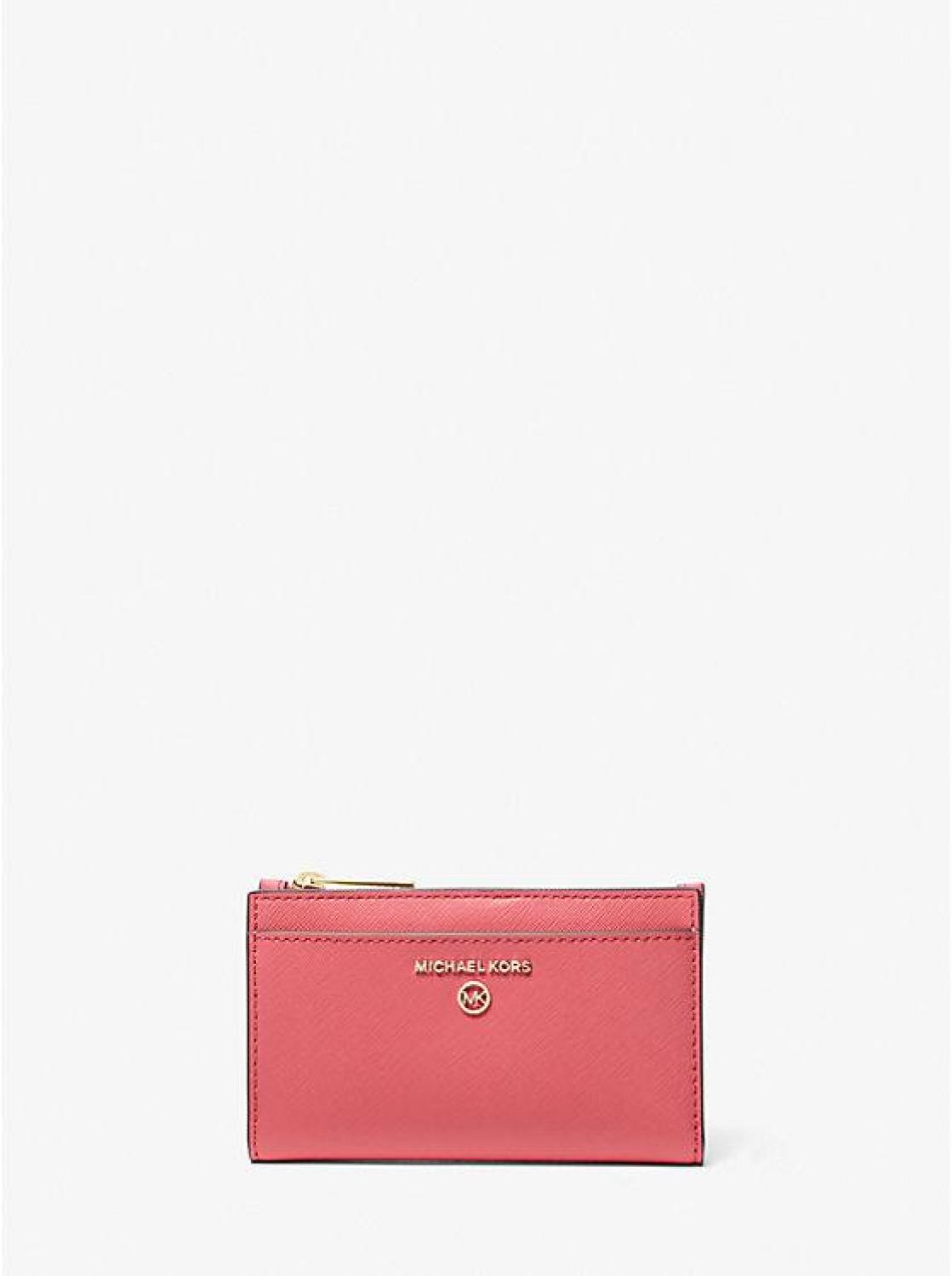 Jet Set Charm Small Saffiano Leather Card Case