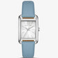 Petite Monroe Silver-Tone and Leather Watch