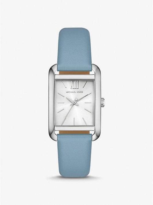 Petite Monroe Silver-Tone and Leather Watch