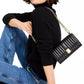 Deco Quilted Leather Mini Flap Chain Crossbody Bag