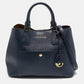 Michael Kors Navy Leather Front Pocket Tote