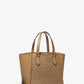 Taryn Small Signature Logo and Leather Convertible Crossbody Bag