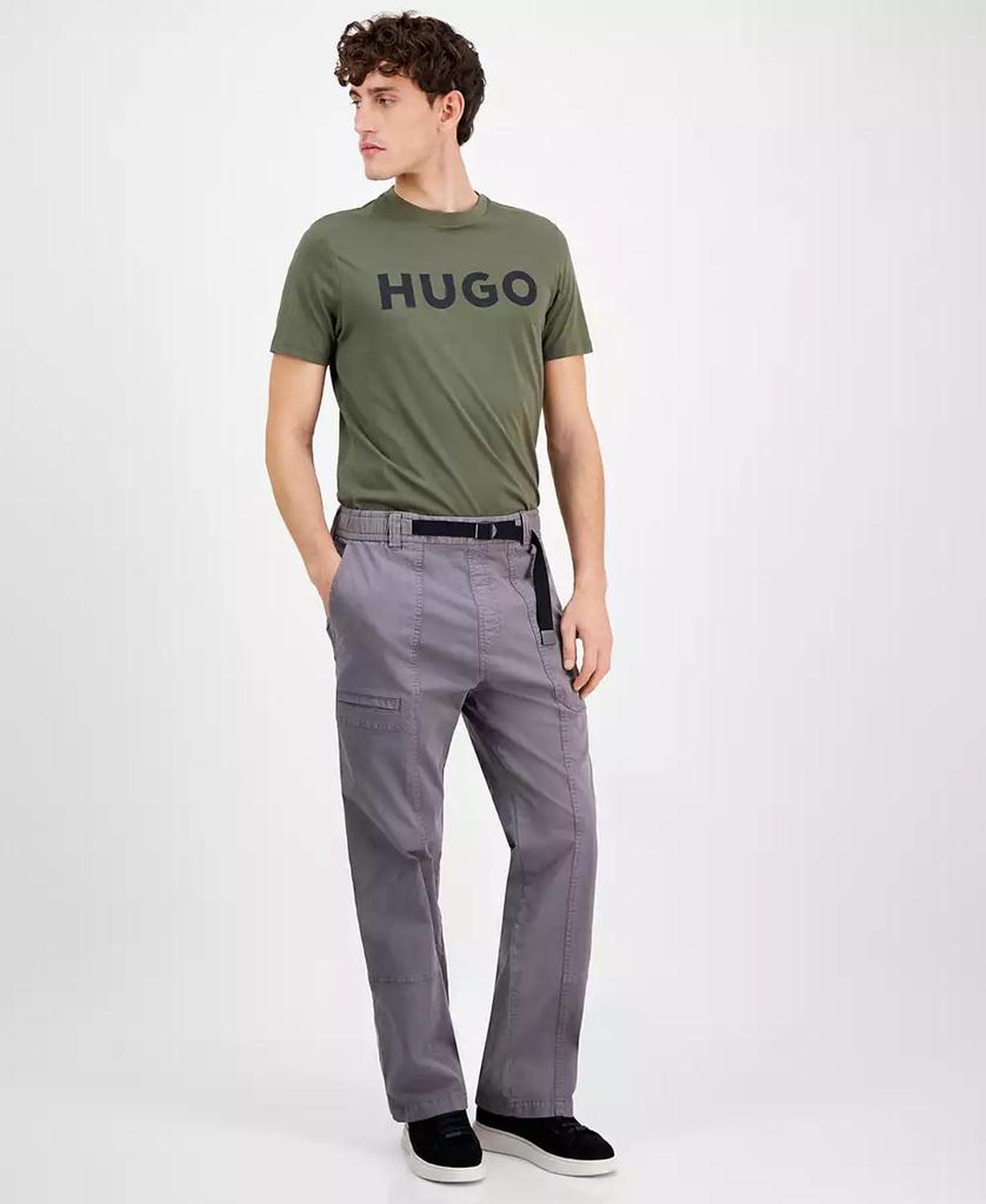 Men's Gunner Classic Fit Belted Casual Trousers