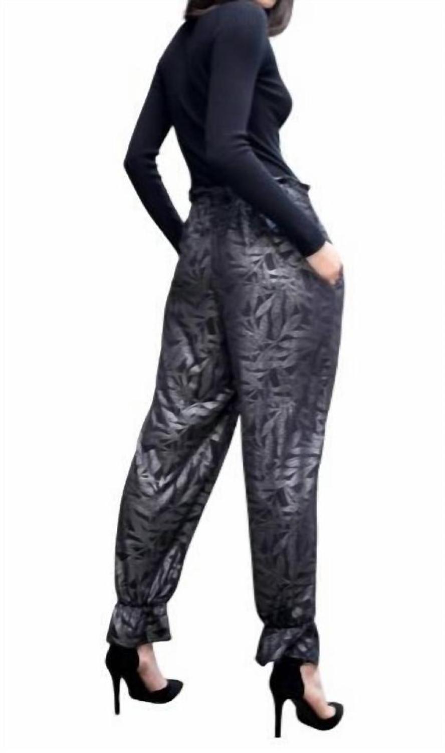 Pablo Pants In Metallic Fern