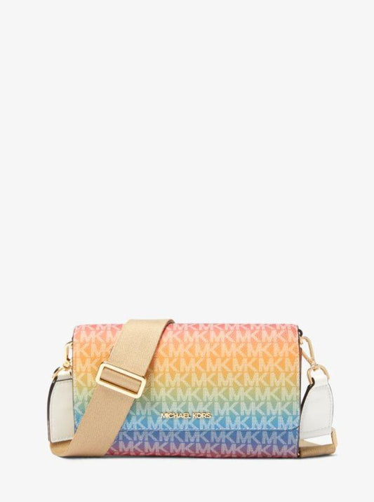 Jet Set Large Rainbow Logo Crossbody Bag