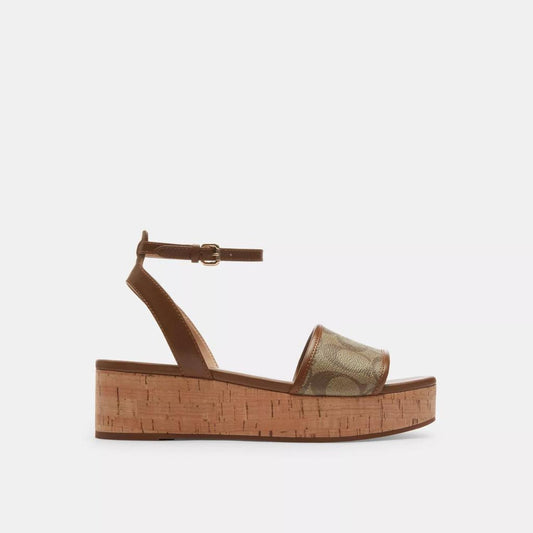Coach Outlet Tullie Sandal In Signature Jacquard