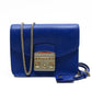 blue Navy Leather Shoulder Bag (Pre-Owned)