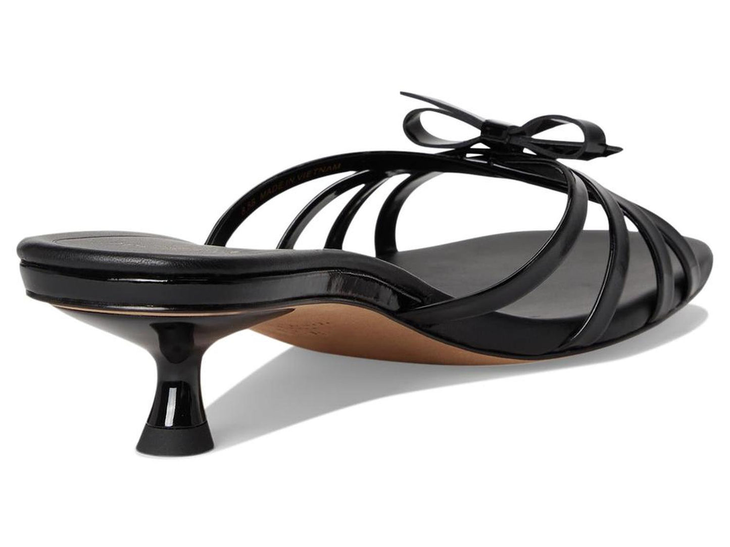 Carolina Patent Leather Kitten Heel Sandal