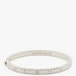 Set in Stone Hinged Silver Bangle