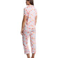 Short Sleeve Cropped PJ Set
