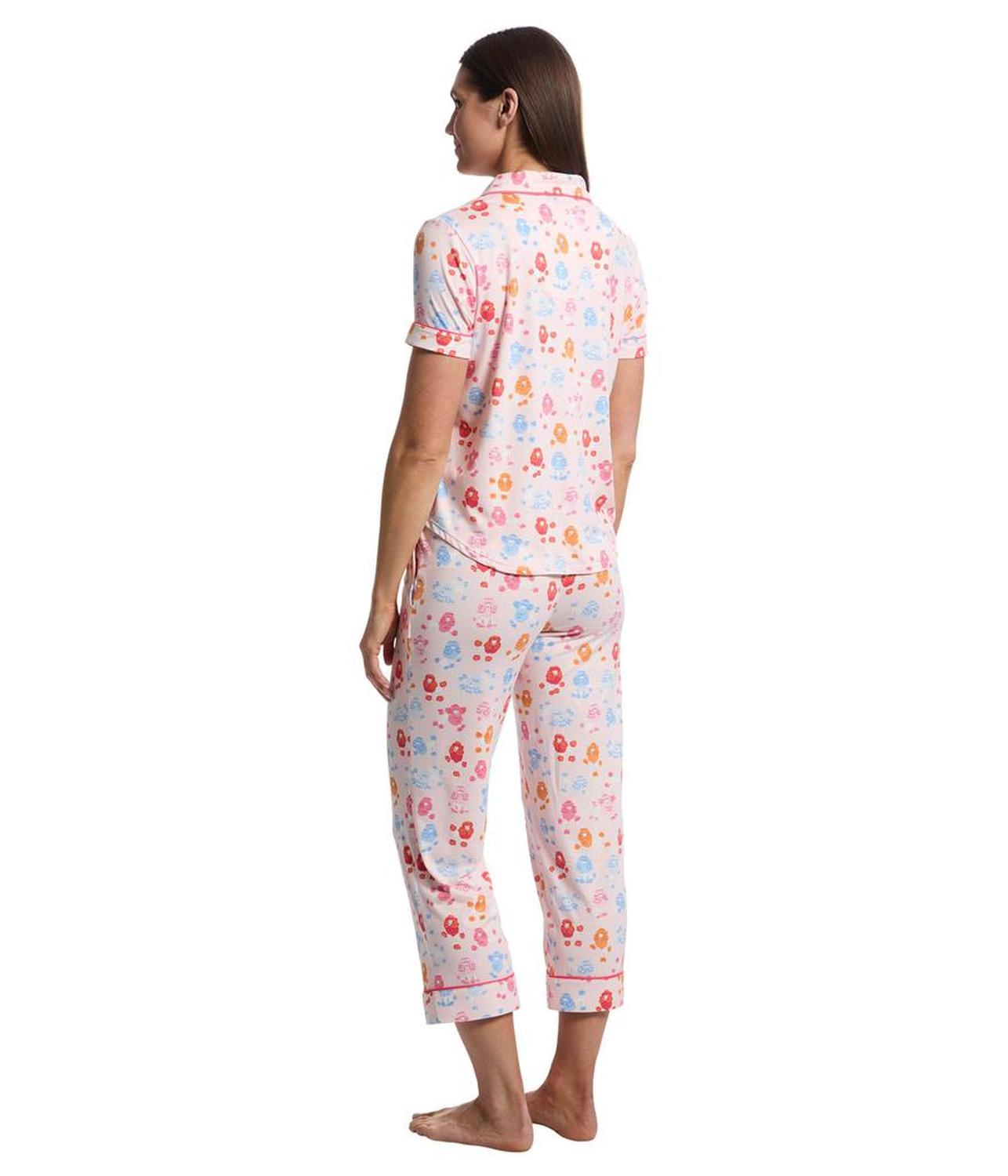 Short Sleeve Cropped PJ Set