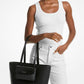 Jet Set Large 2-in-1 Pebbled Leather Tote Bag