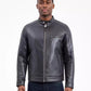 Men's Faux Leather Moto Jacket