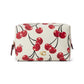 Essential Cosmetic Pouch with Cherry Print