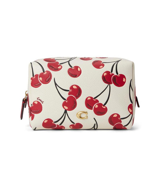 Essential Cosmetic Pouch with Cherry Print